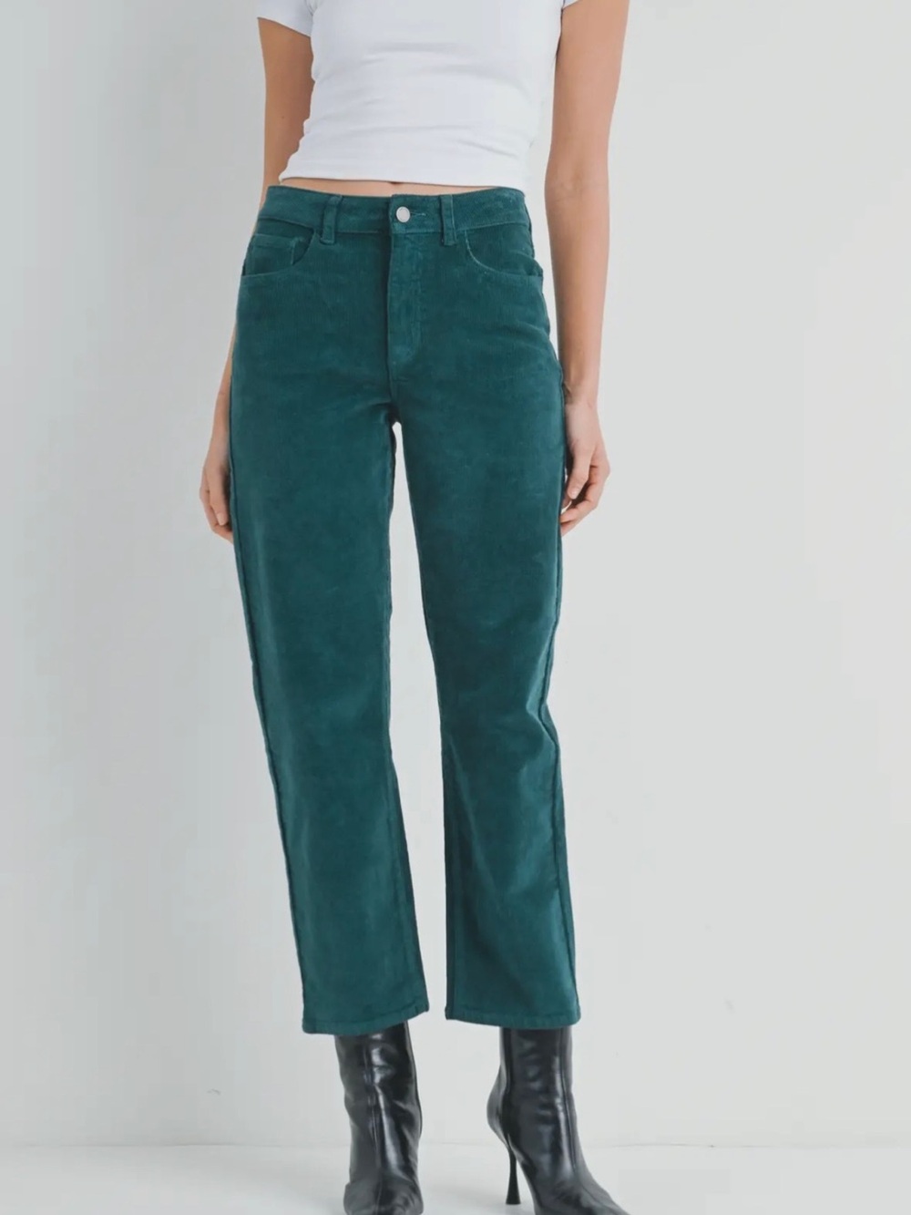 Women’s Teal Straight-Leg Jeans — Unbranded